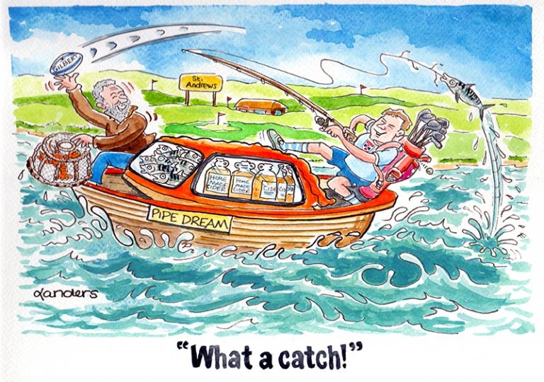 Fishing cartoon