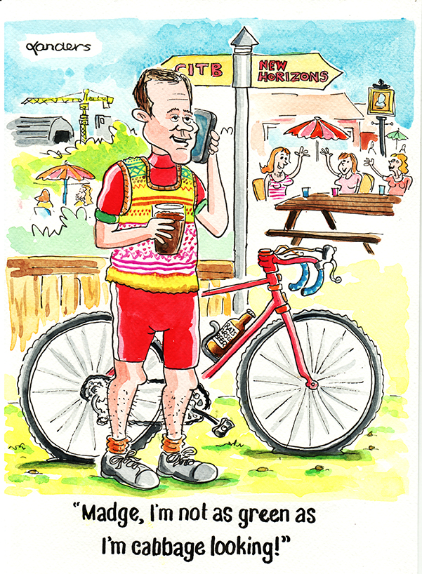 cyclist gift cartoon